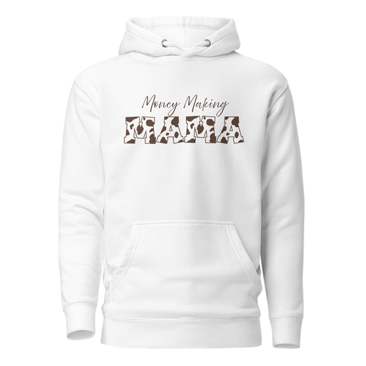 Money Making Mama Cow Print Hoodie