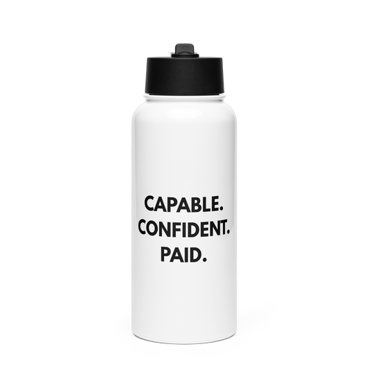 Stainless Steel Water Bottle with Straw Lid