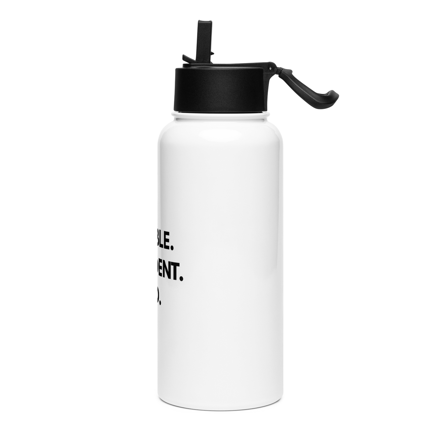 Stainless Steel Water Bottle with Straw Lid